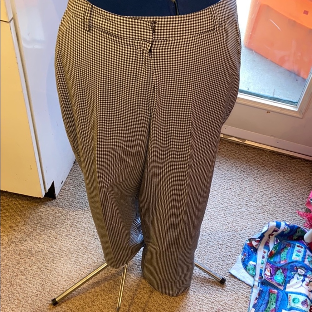 Fox Crof checked pants  size6